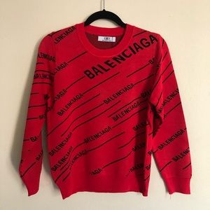 Red and Black Sweater